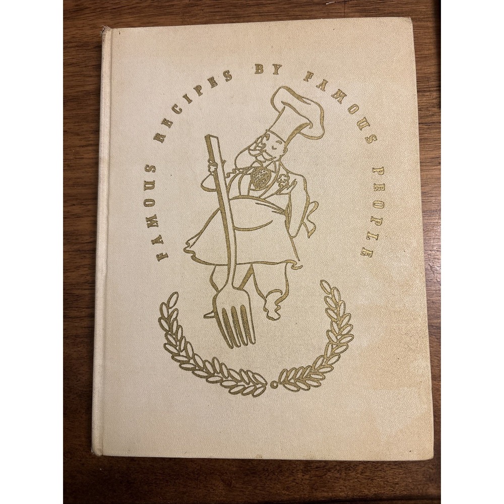 Vintage Famous Recipes by Famous People 1940‎ Walt Disney J Edgar Hoover Plus